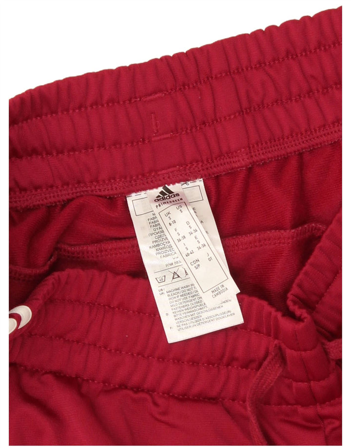 Calça de treino feminina Adidas Reino Unido 8/10 pequena Borgonha poliéster