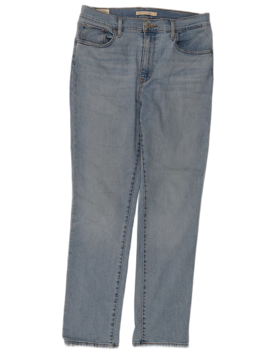 Calça jeans feminina LEVI'S 724 de cintura alta reta W31 L30 algodão azul