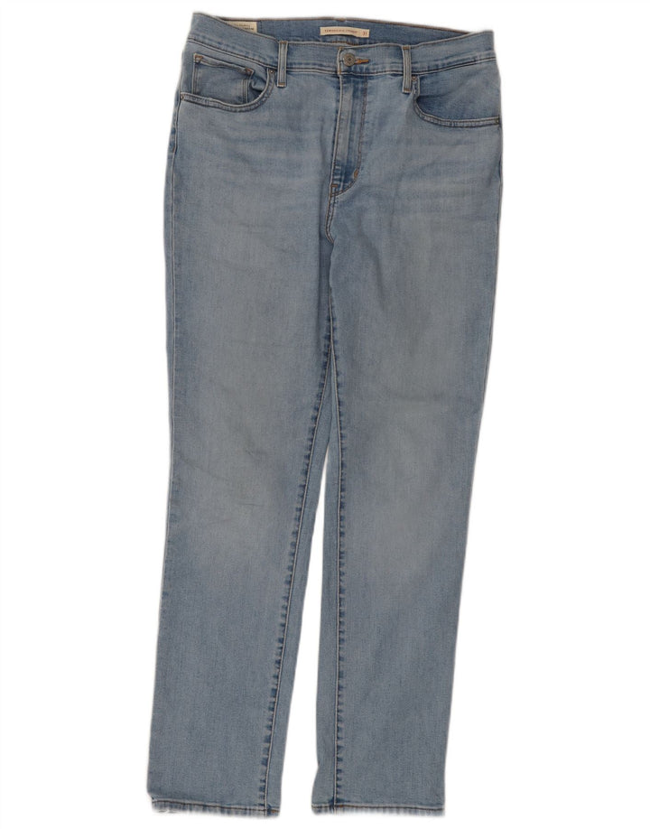 Calça jeans feminina LEVI'S 724 de cintura alta reta W31 L30 algodão azul