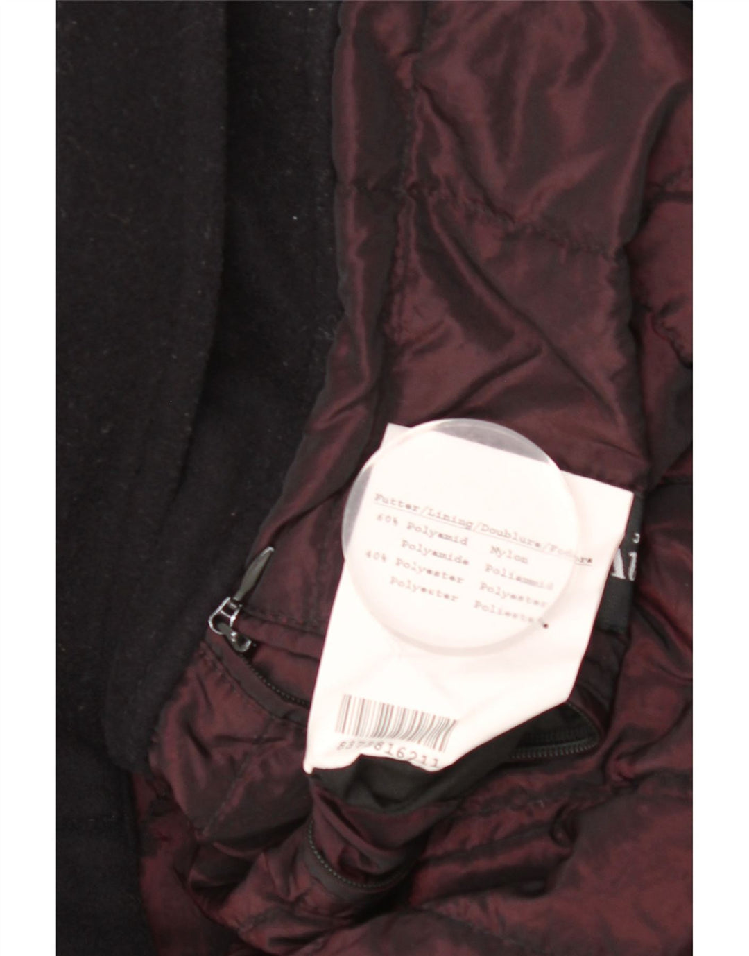 Sobretudo masculino Bugatti UK 42 XL lã preta