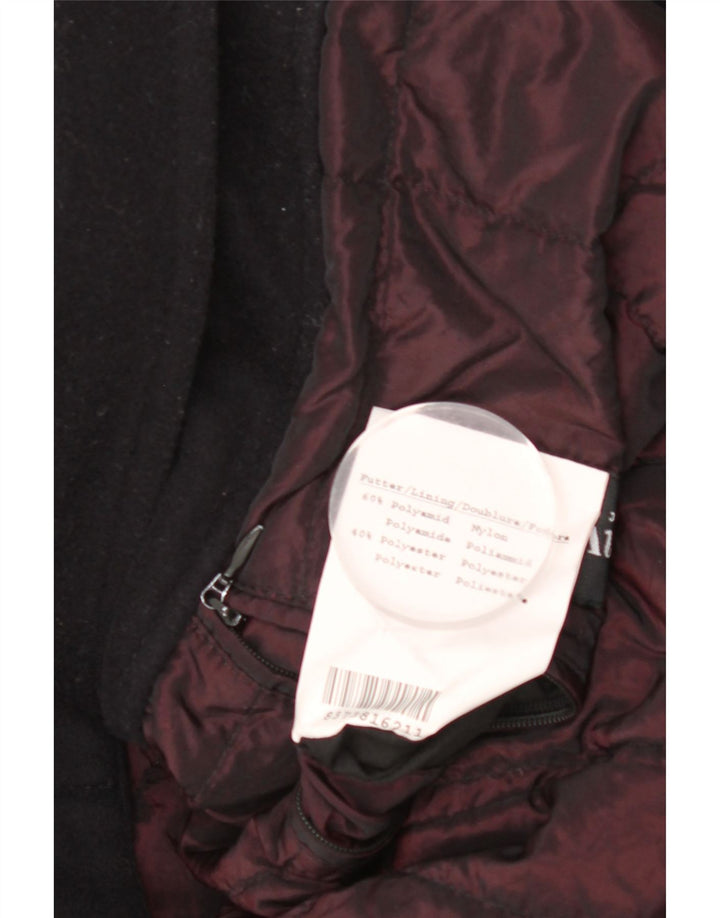 Sobretudo masculino Bugatti UK 42 XL lã preta