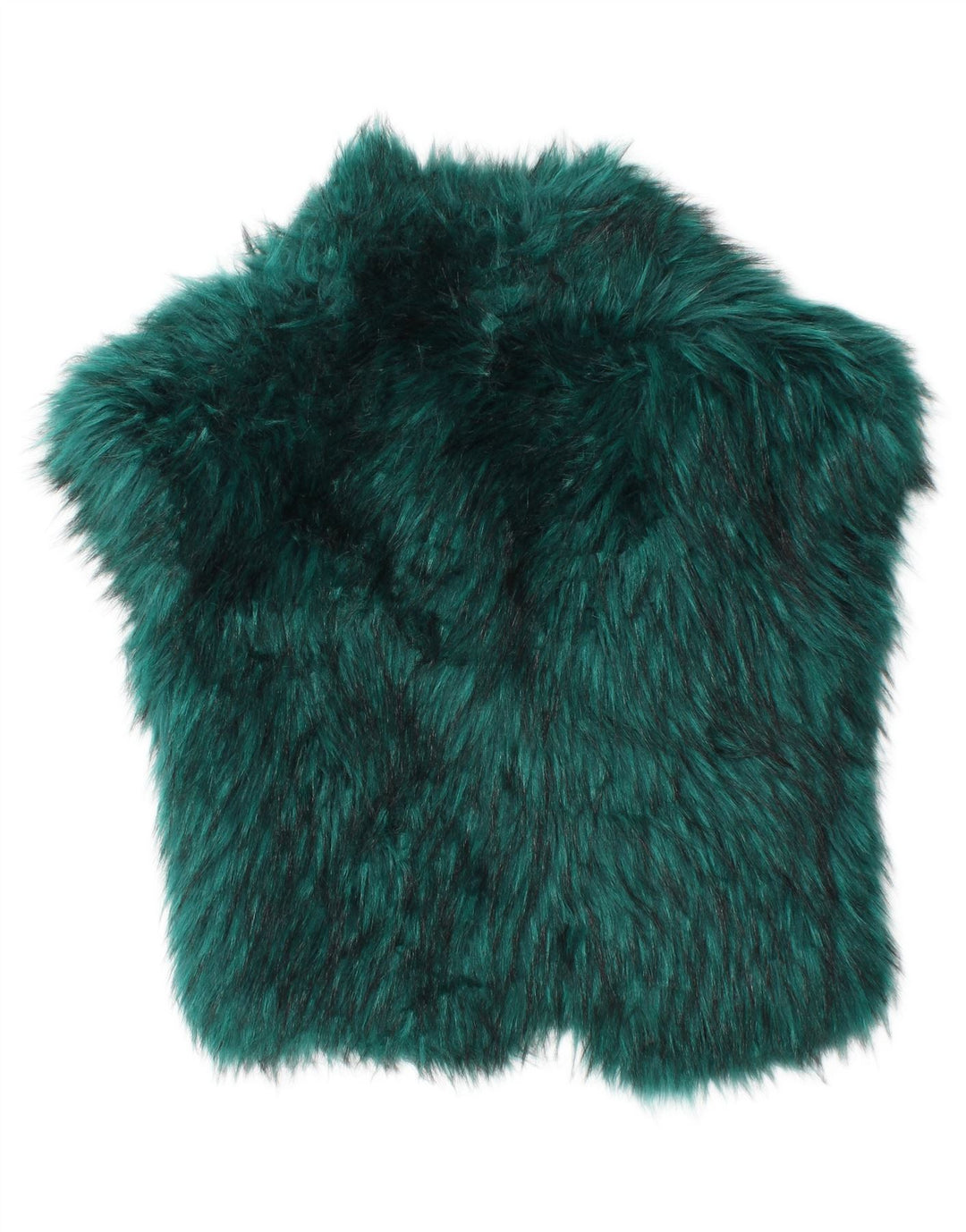 GUESS Womens Faux Fur Loose Fit Gilet Reino Unido 10 Pequeno Modacril Verde