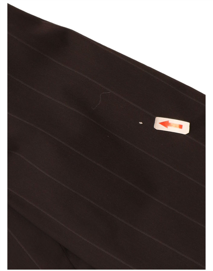 Jaqueta blazer masculina Zara com 2 botões EU 52 grande lã listrada preta