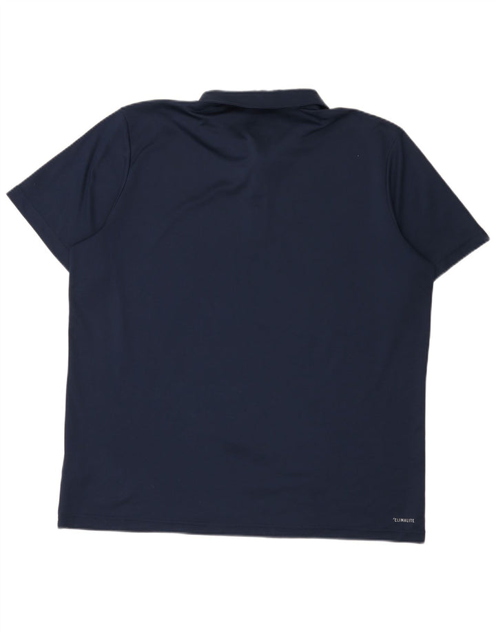 Adidas Mens Climalite Polo Shirt XL Azul Marinho Poliéster