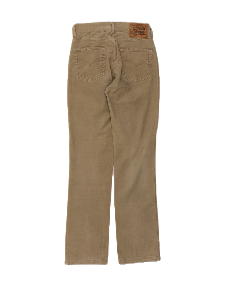 LEVI'S Womens 595 Straight Corduroy Trousers W27 L31 Beige Cotton Vintage Levi's and Second-Hand Levi's from Messina Hembry 