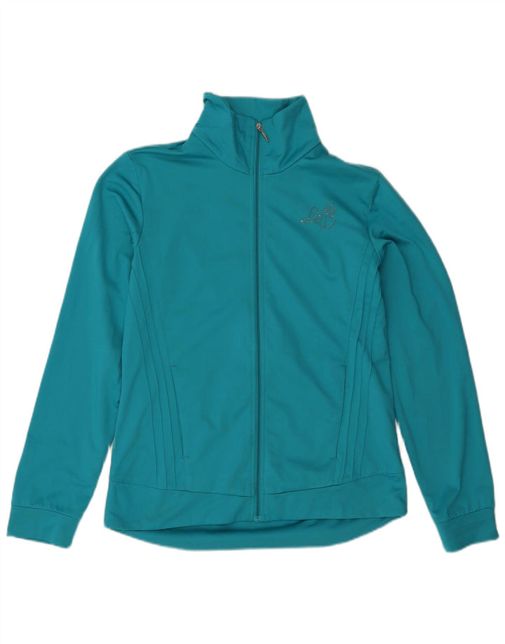 Lotto Womens Tracksuit Top Jacket UK 14 Médio Turquesa
