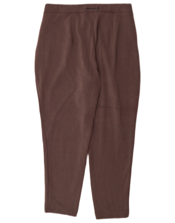 Calça feminina superdry cônica cortada UK 14 grande W34 L27 cinza modal