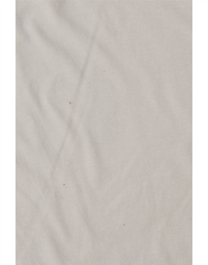 Camiseta masculina PENGUIN grande algodão manchado branco