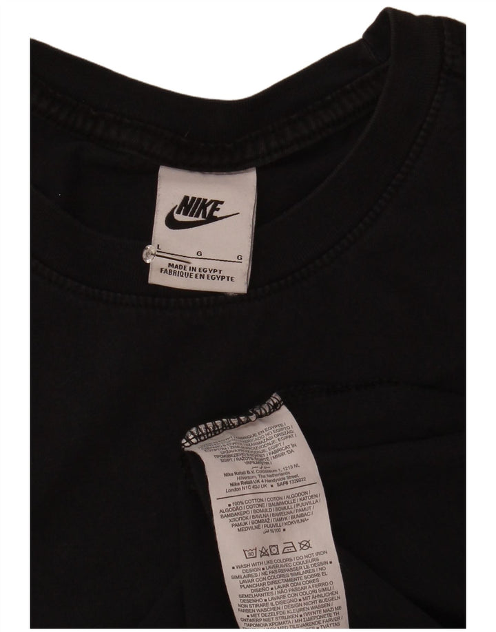 Camiseta masculina Nike grande algodão preto