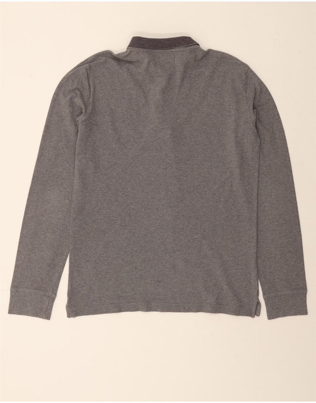 REPLAY Mens Long Sleeve Polo Shirt Large Grey Vintage Replay and Second-Hand Replay from Messina Hembry 