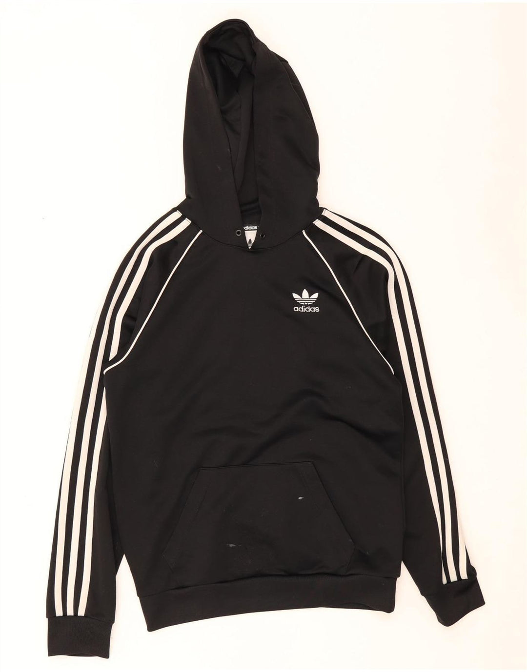 Adidas Mens Hoodie Jumper XS Poliéster Preto Preto