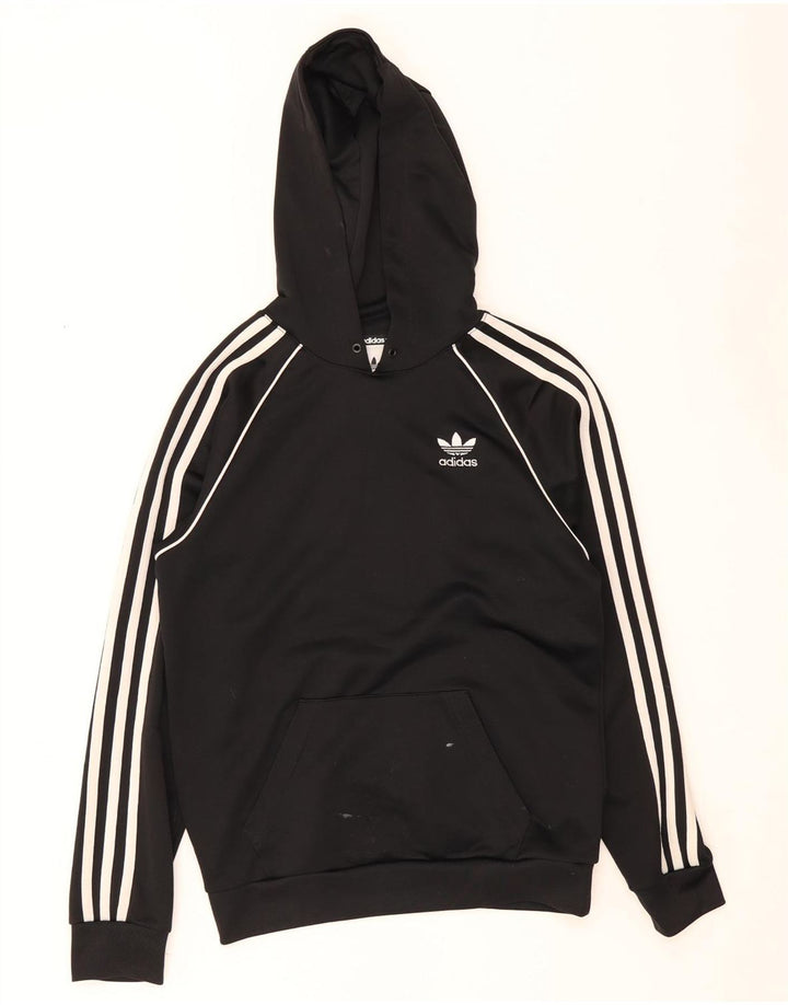Adidas Mens Hoodie Jumper XS Poliéster Preto Preto