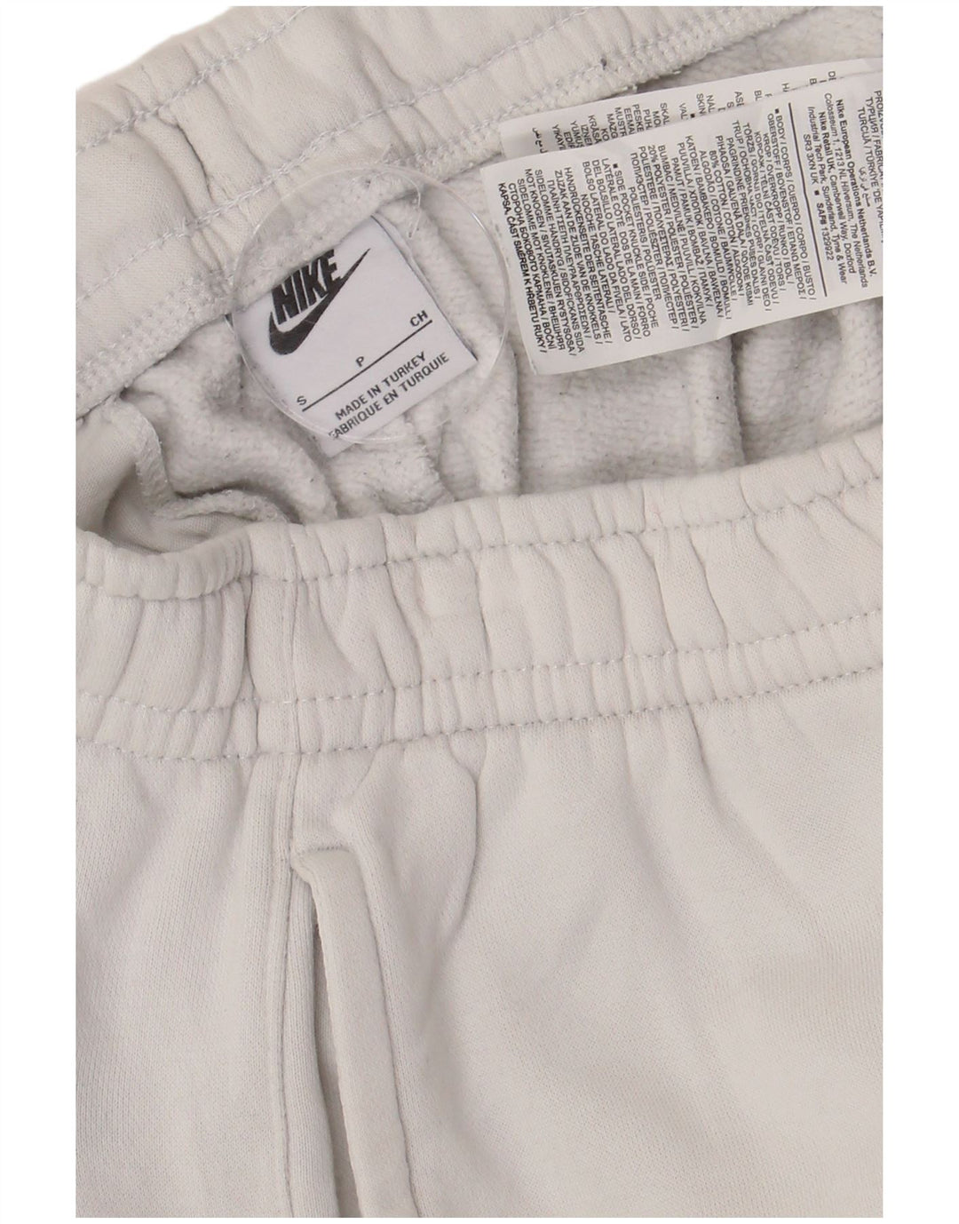Nike masculino gráfico calças de treino joggers pequeno algodão branco