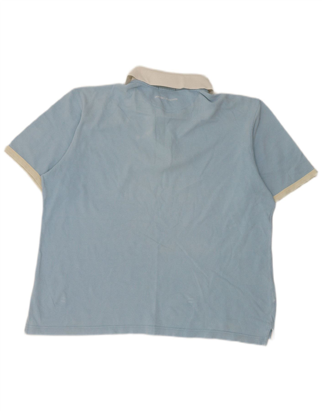 Camisa polo masculina Sergio Tacchini IT 48 algodão colorblock azul médio