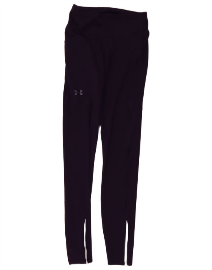 Under Armour Womens Leggings UK 4 XS Roxo Poliéster