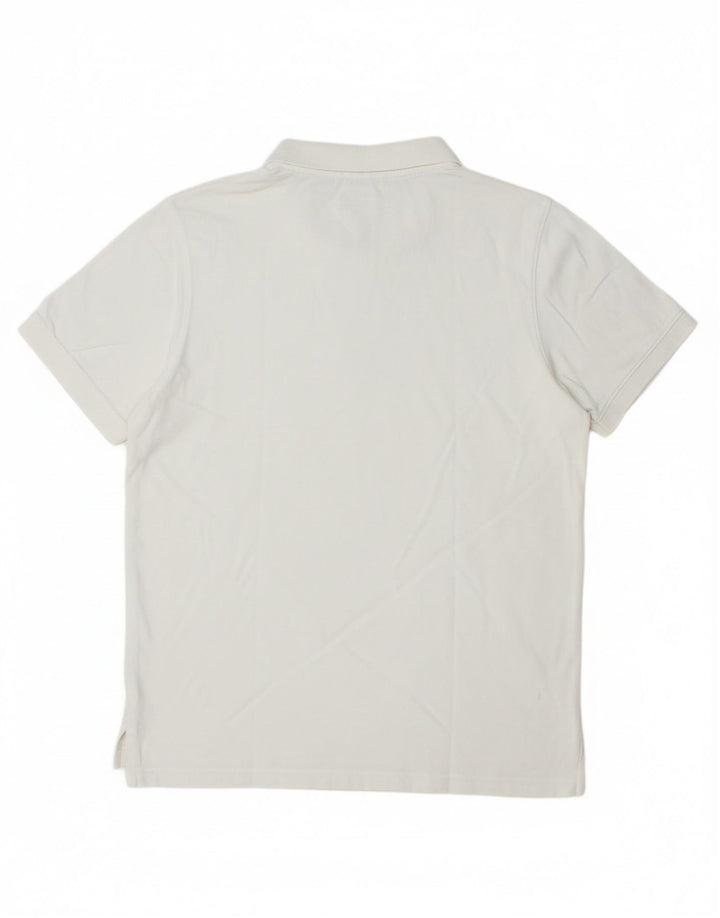 Camisa polo masculina TOMMY HILFIGER grande algodão branco