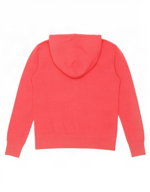 Suéter Nike feminino com capuz e zíper UK 18 XL algodão manchado rosa