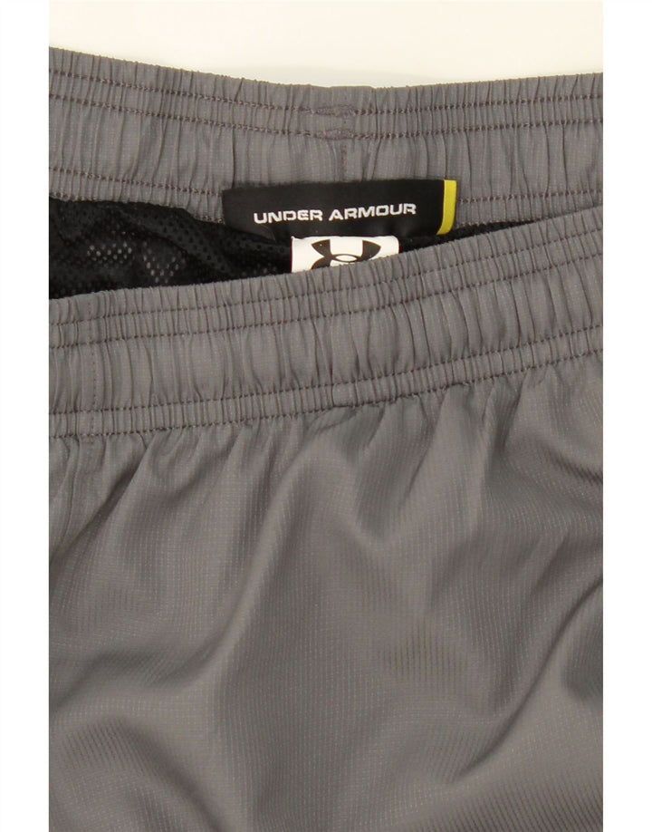 Calça de treino masculina UNDER ARMOUR em poliéster cinza médio Colourblock