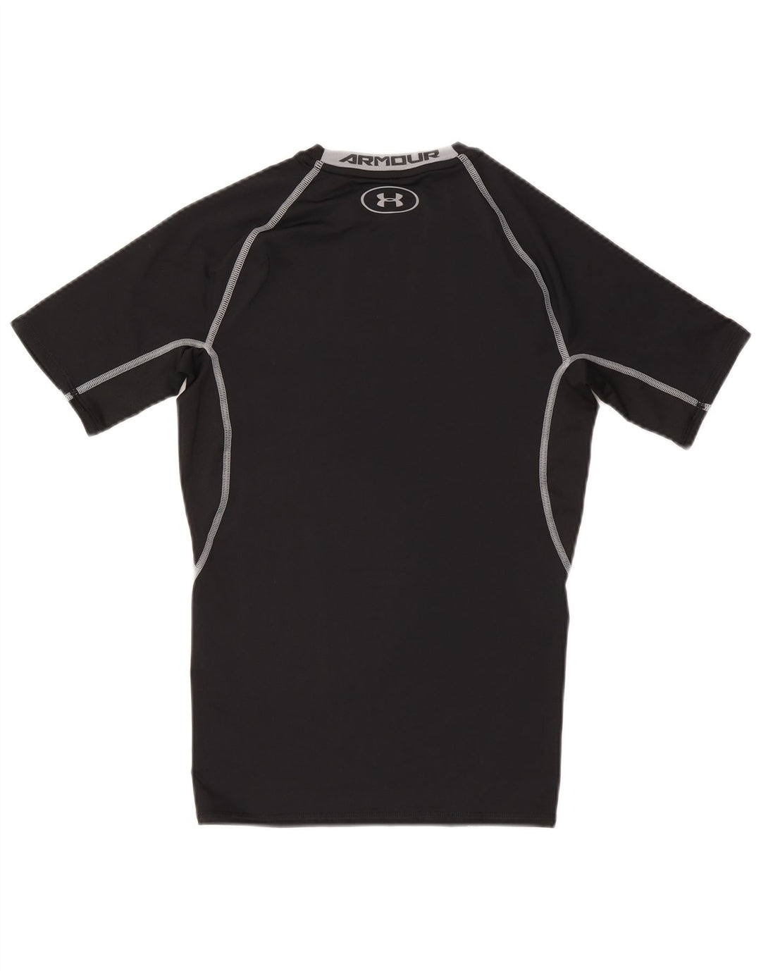 Camiseta masculina Under Armour Heat Gear Graphic Top médio preto poliéster