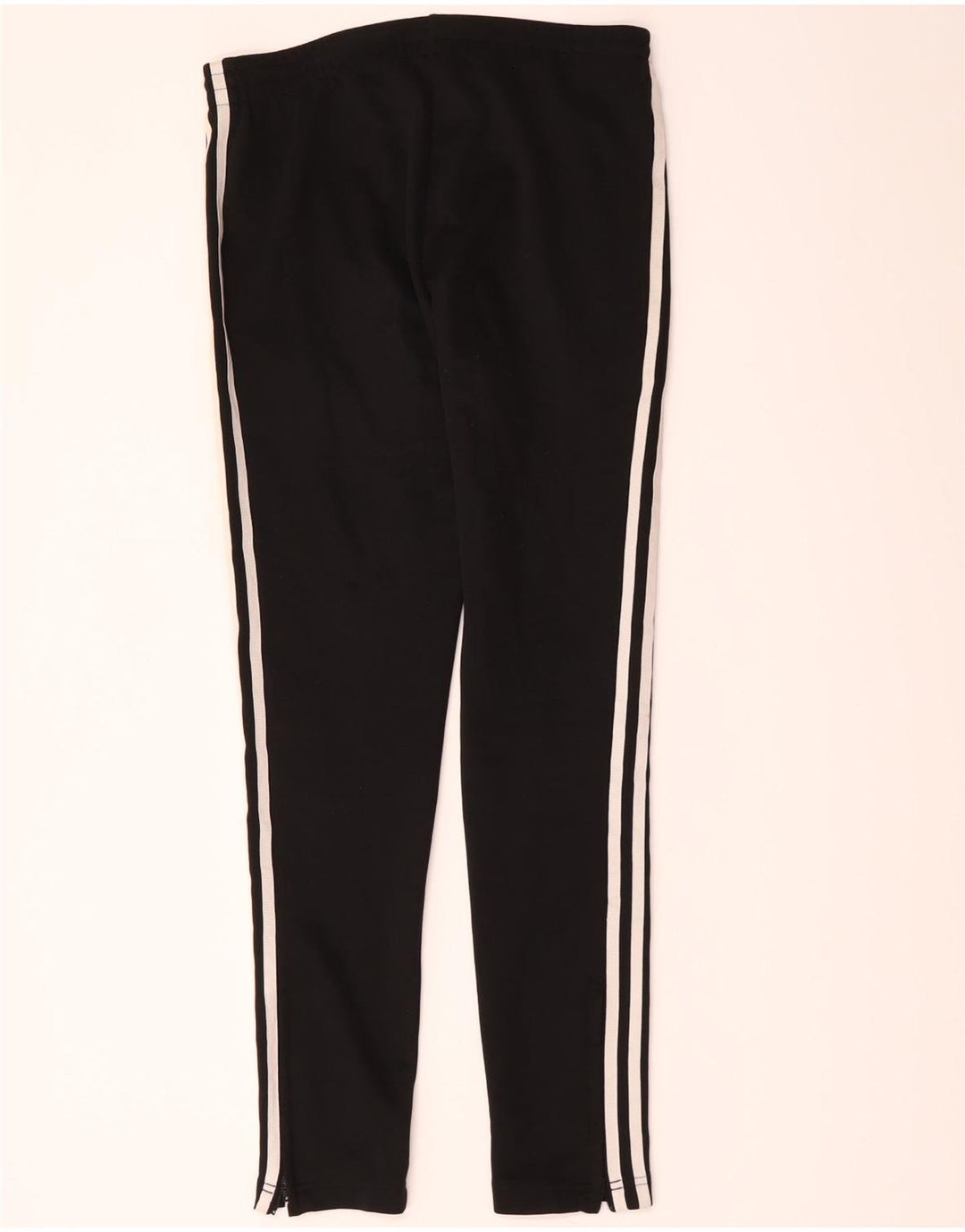 Calças de treino femininas Adidas UK 6 XS poliéster preto