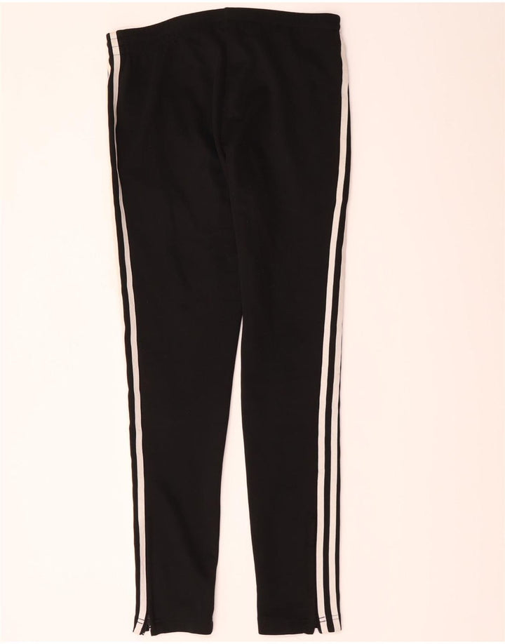 Calças de treino femininas Adidas UK 6 XS poliéster preto