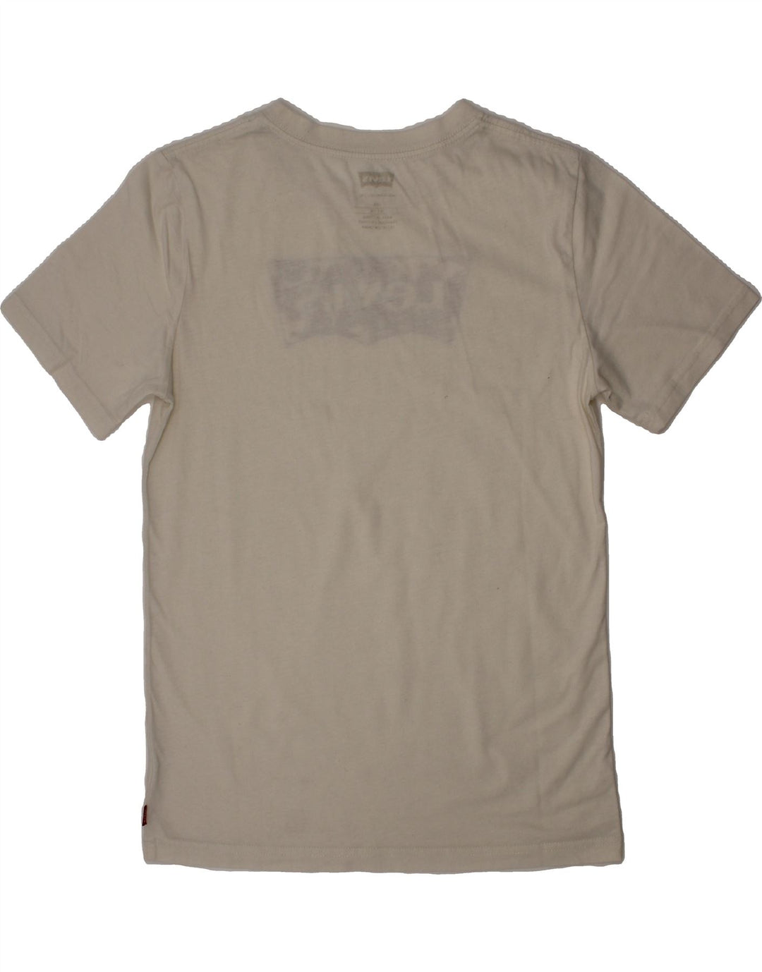 LEVI'S Boys Graphic T-Shirt Top 13-14 Years Off White Cotton Vintage Levi's and Second-Hand Levi's from Messina Hembry 