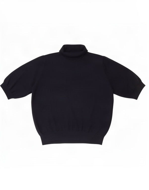 Suéter feminino Marks & Spencer com gola redonda Reino Unido 18 XL azul marinho