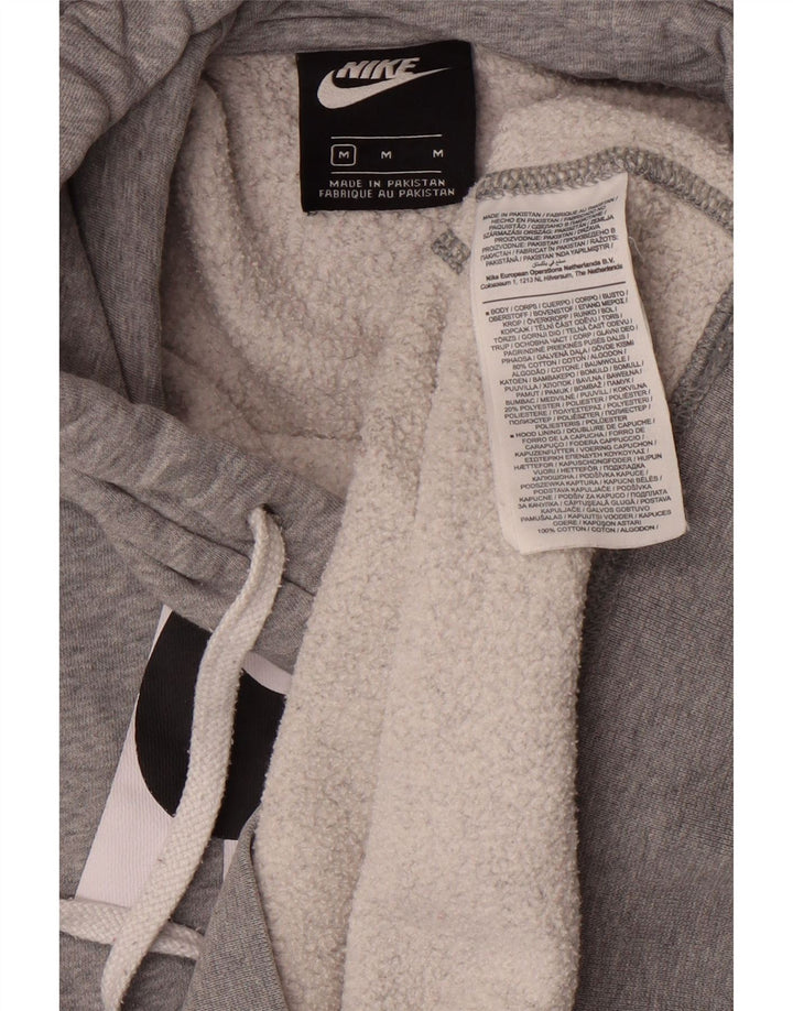 NIKE Mens Graphic Hoodie Jumper Médio Algodão Cinza