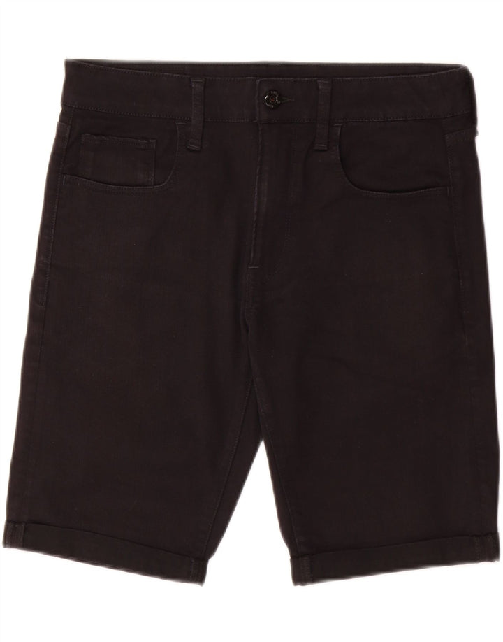 Shorts jeans masculino G-STAR W31 algodão preto médio