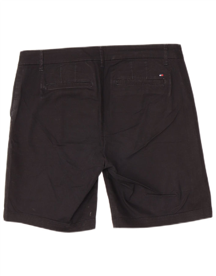Shorts Chino feminino Tommy Hilfiger US 8 médio W32 algodão preto