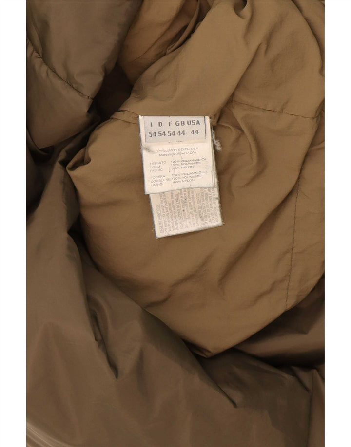 Jaqueta masculina acolchoada com capuz Belfe UK 44 2XL poliamida cáqui