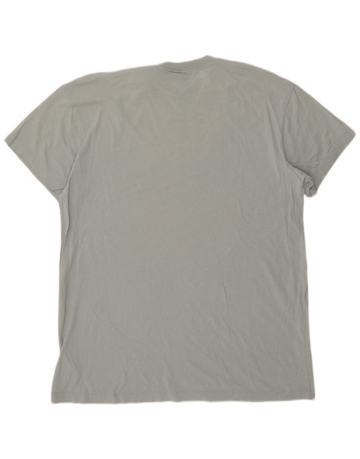 Camiseta Nike masculina gráfica top grande algodão azul