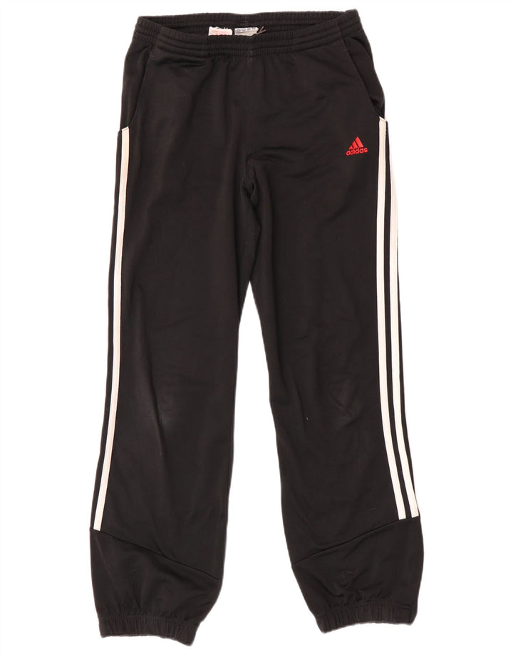 Adidas meninos calças de treino joggers 11-12 anos preto poliéster