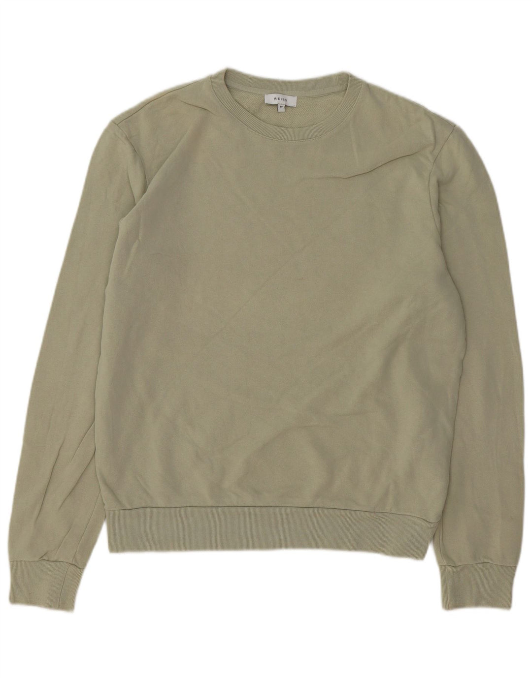 REISS moletom masculino jumper médio cáqui algodão