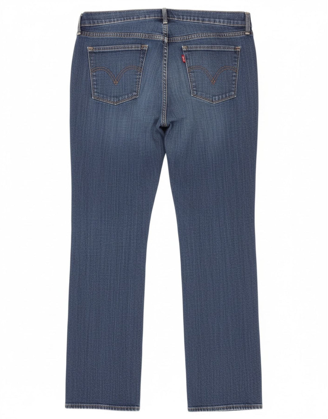 Calça jeans feminina Levi's 505 Straight W31 L32 azul algodão