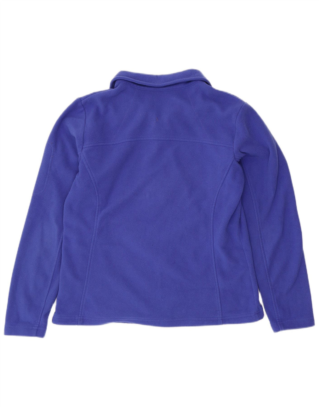 Jaqueta de lã feminina COLUMBIA UK 16 grande poliéster azul