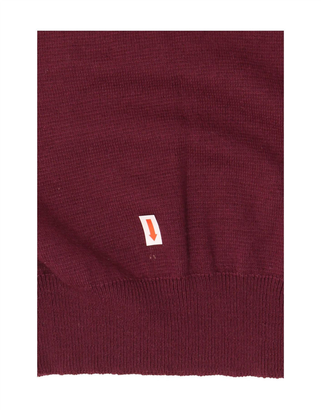 NAVIGARE Mens Crew Neck Jumper Sweater Medium Burgundy Acrylic Vintage Navigare and Second-Hand Navigare from Messina Hembry 