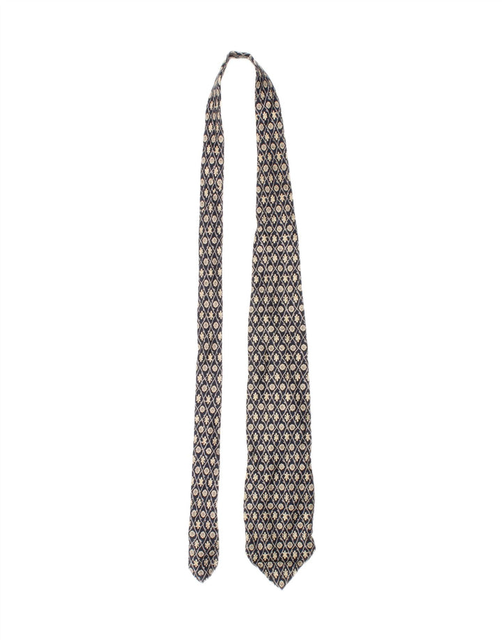 Trussardi Gravata masculina tamanho único azul floral seda clássica
