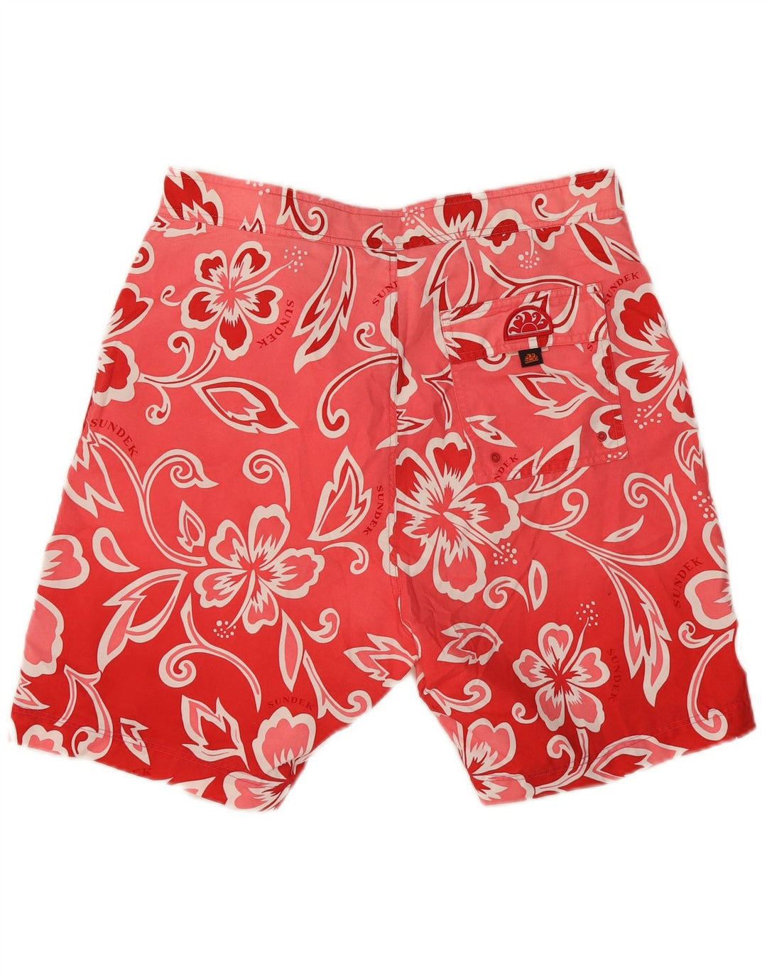 Shorts de natação masculino Sundek grande rosa floral