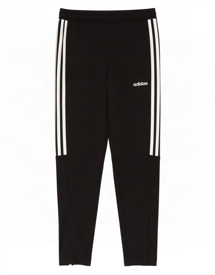 Calças de treino Adidas meninos 11-12 anos poliéster preto