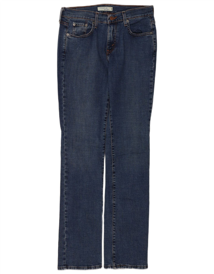 Calça jeans feminina Levi's 505 Straight US 6 médio W30 L34 azul marinho algodão