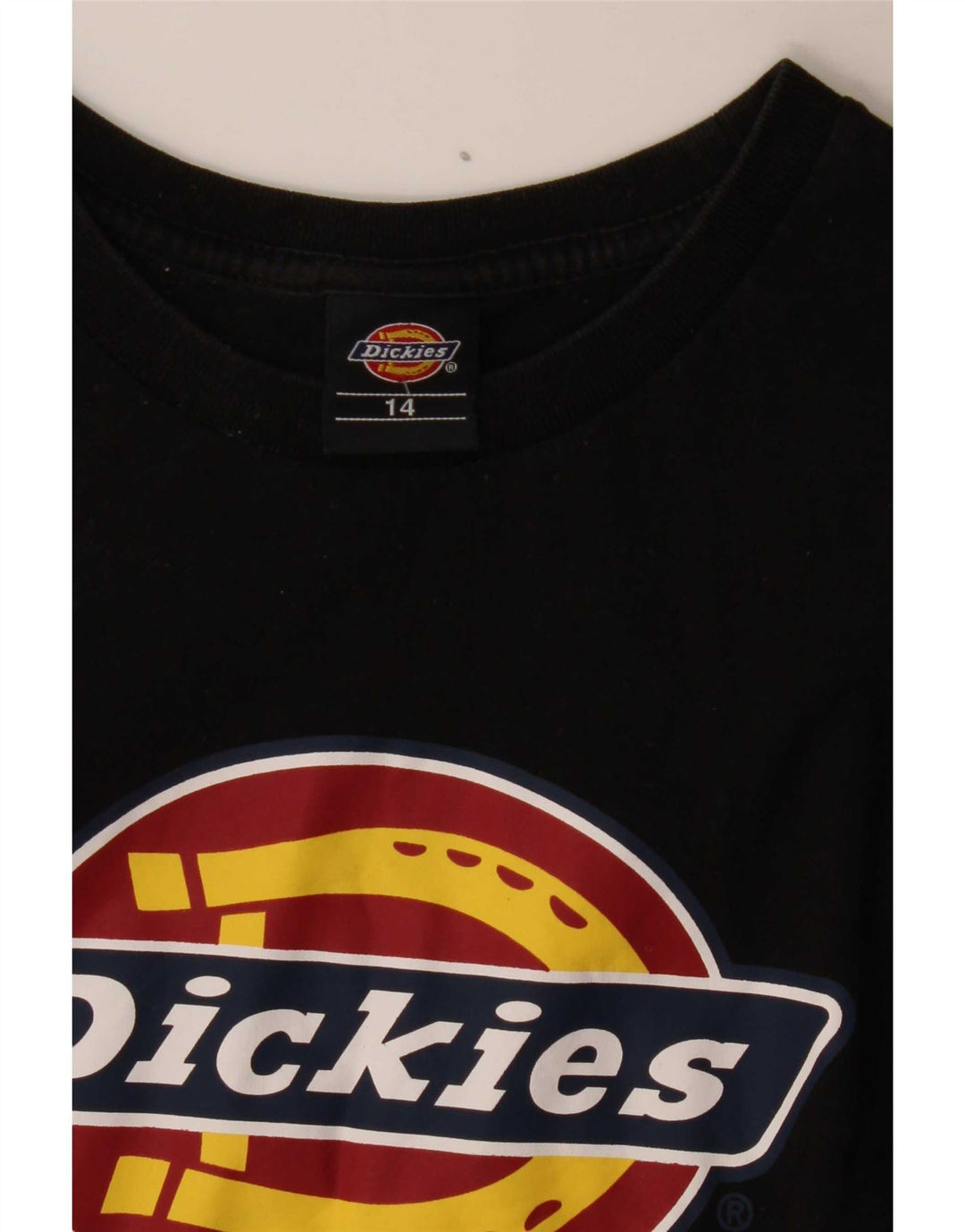 Camiseta feminina gráfica Dickies Top UK 14 médio preto