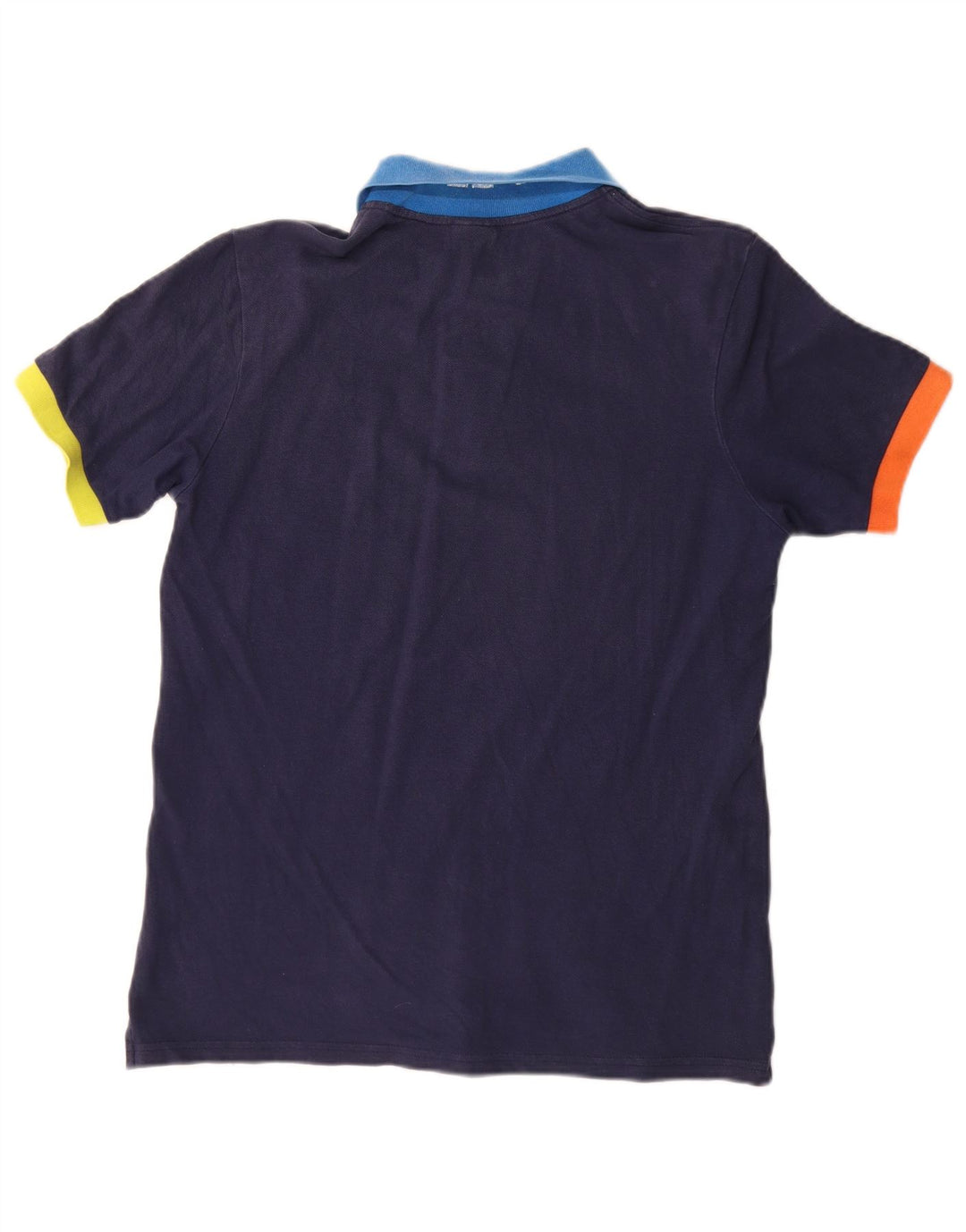 Camisa polo masculina North Sails pequena azul marinho colorblock