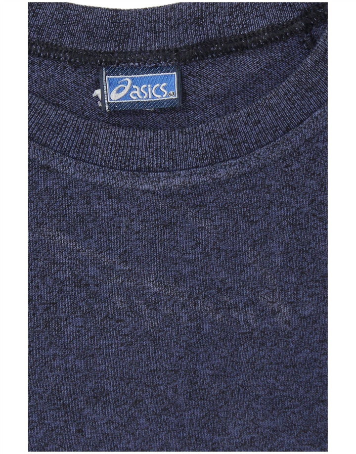 Camiseta gráfica masculina Asics Top grande azul marinho