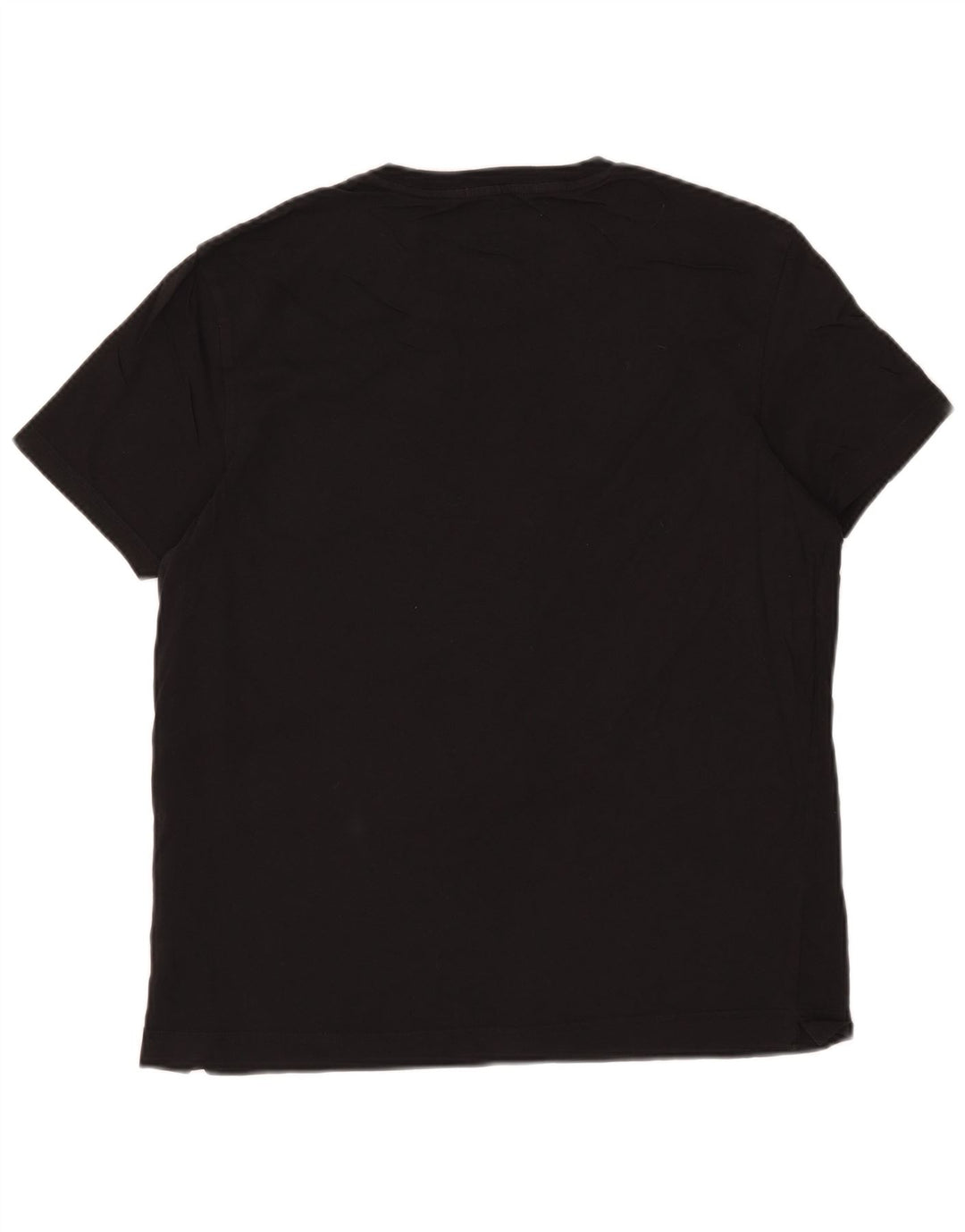 Adidas Mens Camiseta Top Médio Algodão Preto