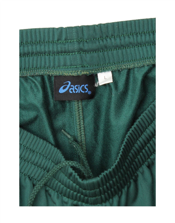 Calça de treino masculina ASICS grande poliéster verde