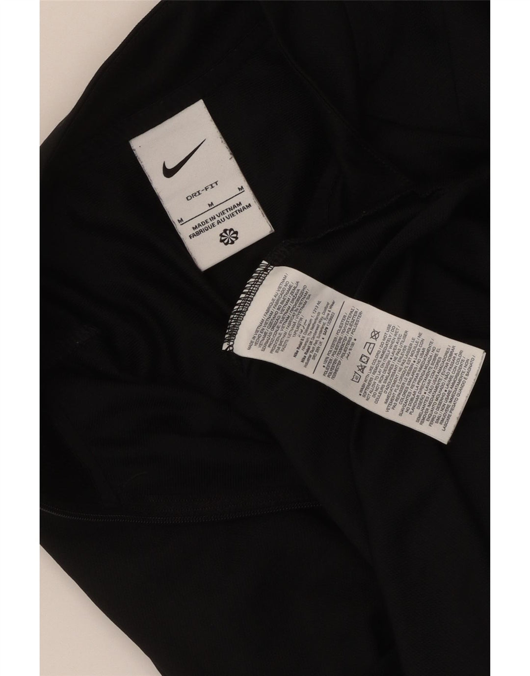 Nike Womens Dri Fit Tracksuit Top Jacket UK 12 Médio Preto Poliéster