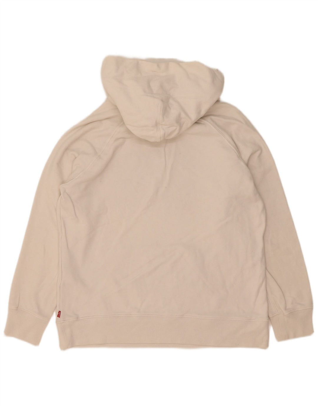 Suéter com capuz gráfico masculino Levi's pequeno algodão branco