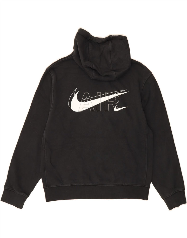 NIKE Mens Loose Fit Graphic Hoodie Jumper Small Black Cotton Vintage Nike and Second-Hand Nike from Messina Hembry 