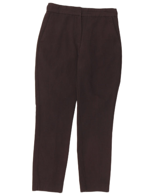 Zara Calça Chino Feminina Slim Fit Pequena W26 L26 Preta